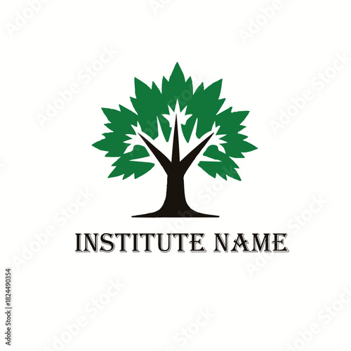 Education institute tree logo design