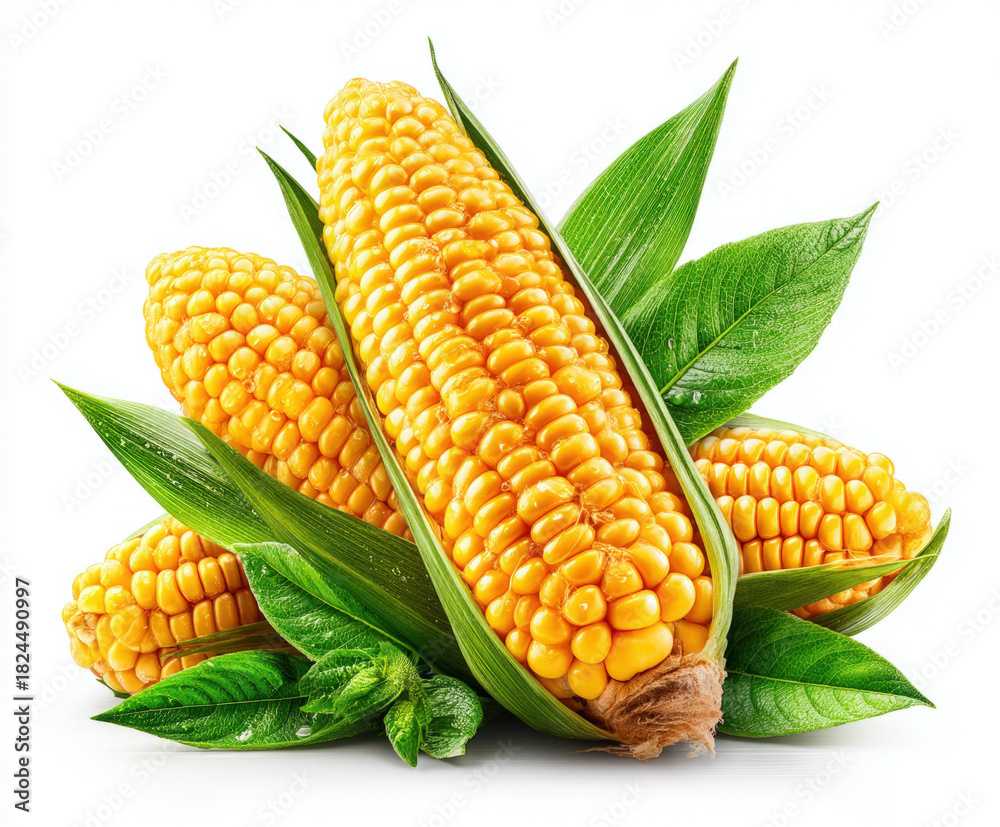 Obraz premium Corn isolated on white background