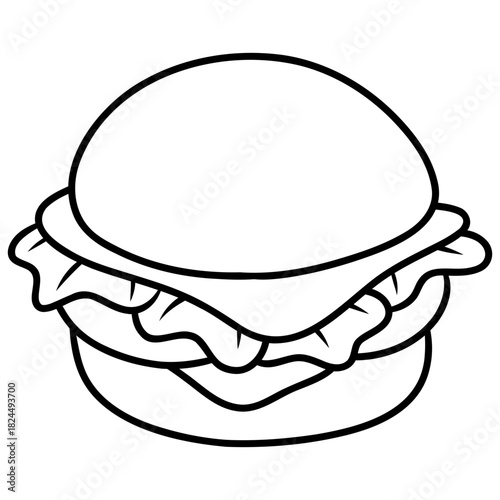 fast food hamburger