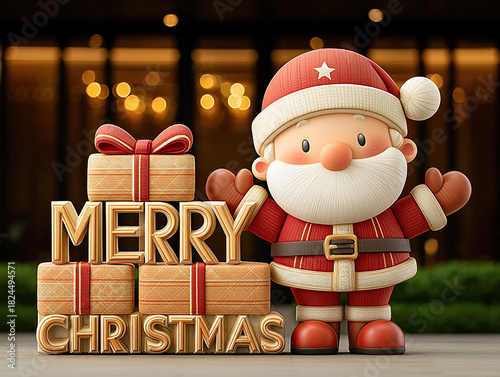 large Merry Christmas decor...