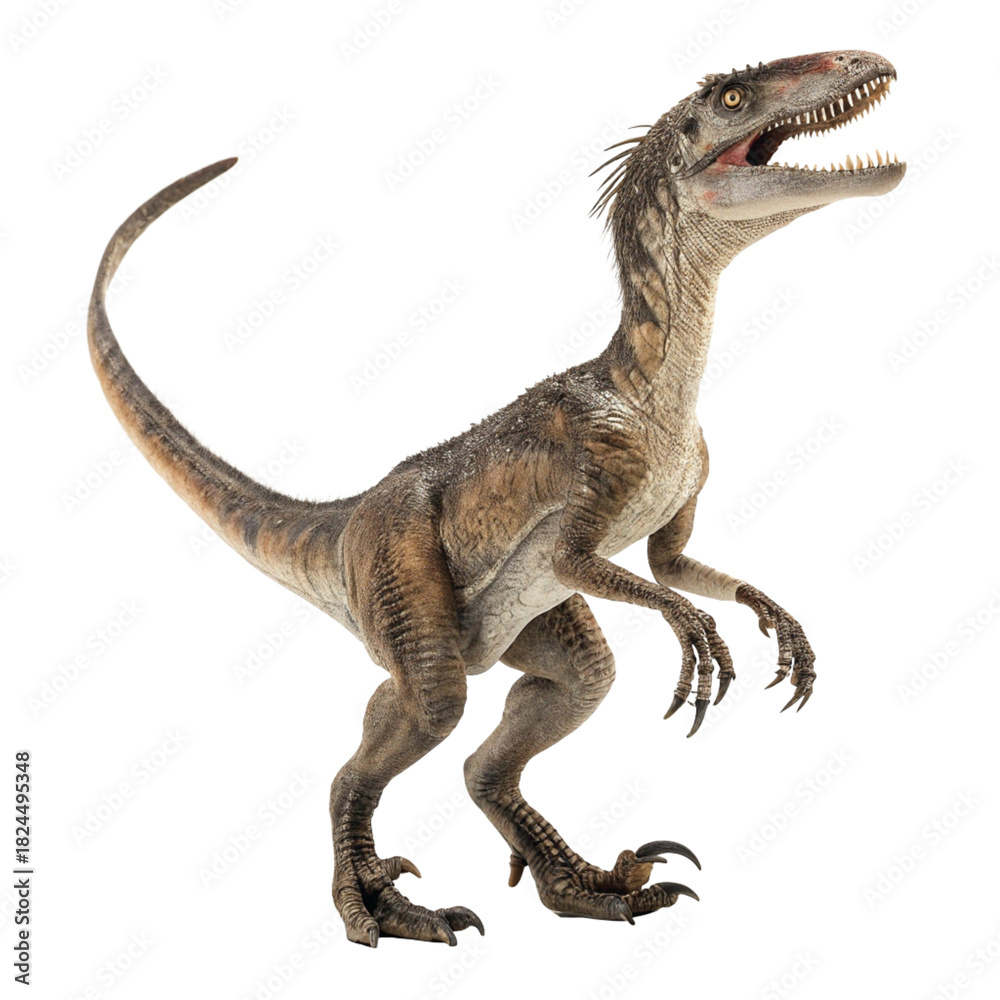 Fototapeta premium High Resolution Velociraptor Image for Science and Nature Projects