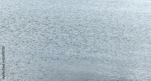 Abstract panoramic natural background photo texture featuring still blue water