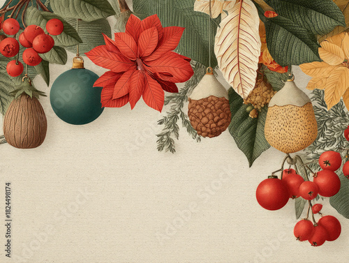 Retro holiday background