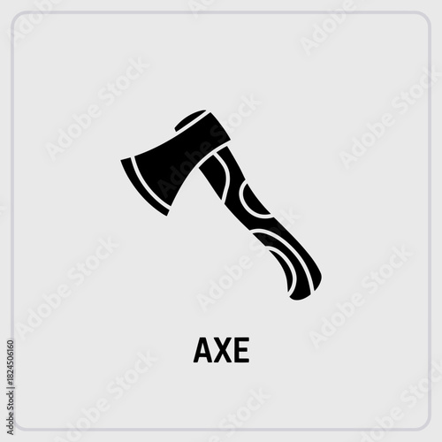 An axe icon representing tools, wilderness, and cutting implements.