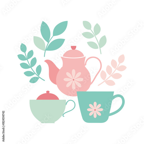 set of tea cups