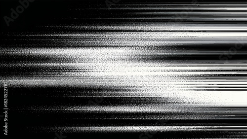 Abstract digital glitch background horizontal static noise lines texture Vector, illustration