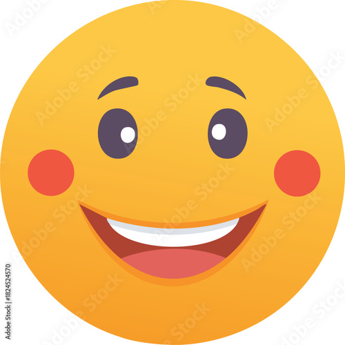 Smiling Face Emoji with Blushing Cheeks