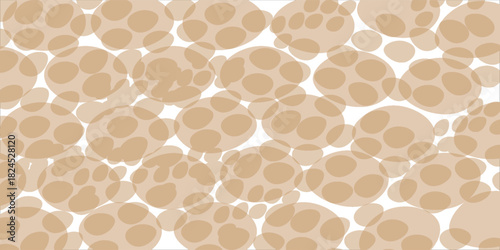 Vector seamless pattern of organic texture similar to sponge, tuff or coral