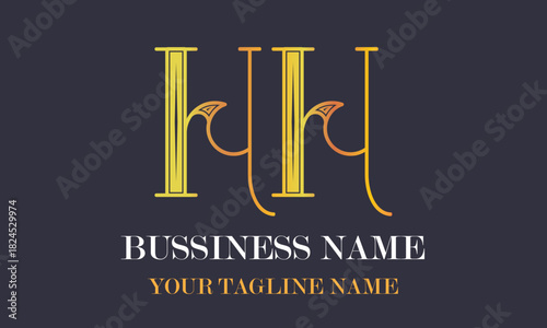 HH H hh initial logo | initial based abstract modern minimal creative logo, vector template image. luxury logotype logo, real estate homie logo. typography logo. initials logo