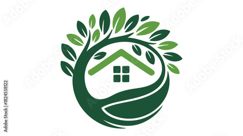 Eco house nature home property