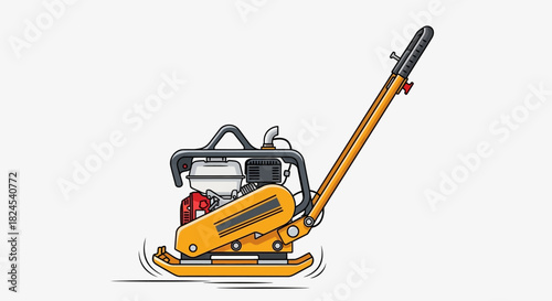 Illustration of a screening plant separating materials into piles.