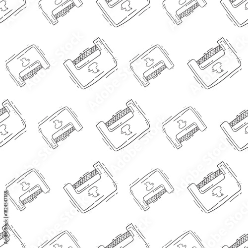 padlock pattern. padlock seamless pattern. doodle padlock background