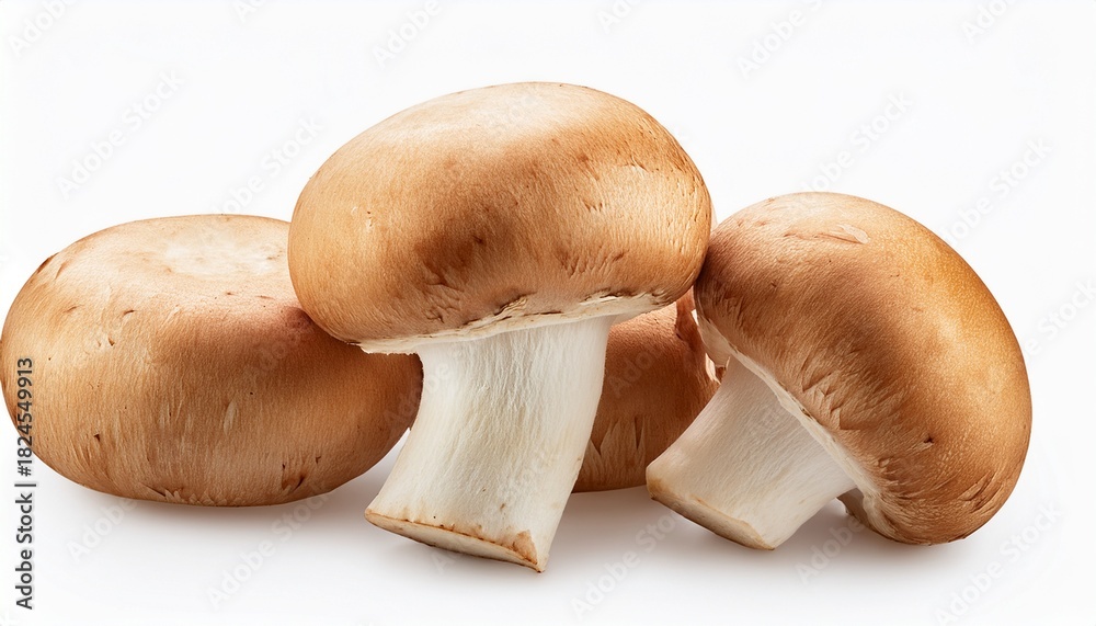 Fototapeta premium mushrooms isolated on white background transparent file type with high definition quality and vibrant color grading available