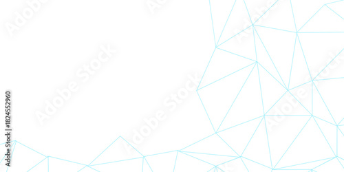 abstract pattern of interconnected nodes and lines in shades of teal and aquamarine. A digital network connection or scientific design with connection and network concept.