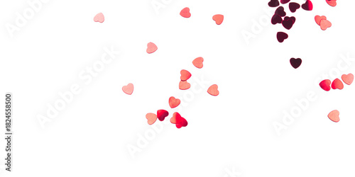 Wallpaper Mural Red hearts on transparent background. Valentine's day concept. Torontodigital.ca