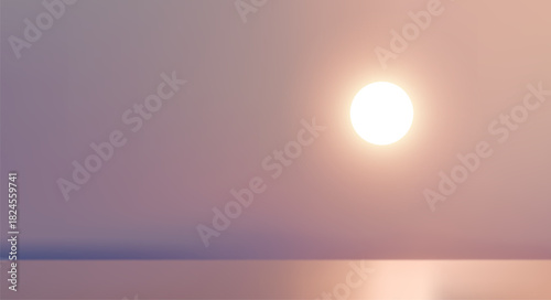 Luxury blurred sunset sea background. Rich amber or blue tones for corporate branding, website, presentation. Perfect for artistic book covers, music album art, poster design. Abstract vector backdrop