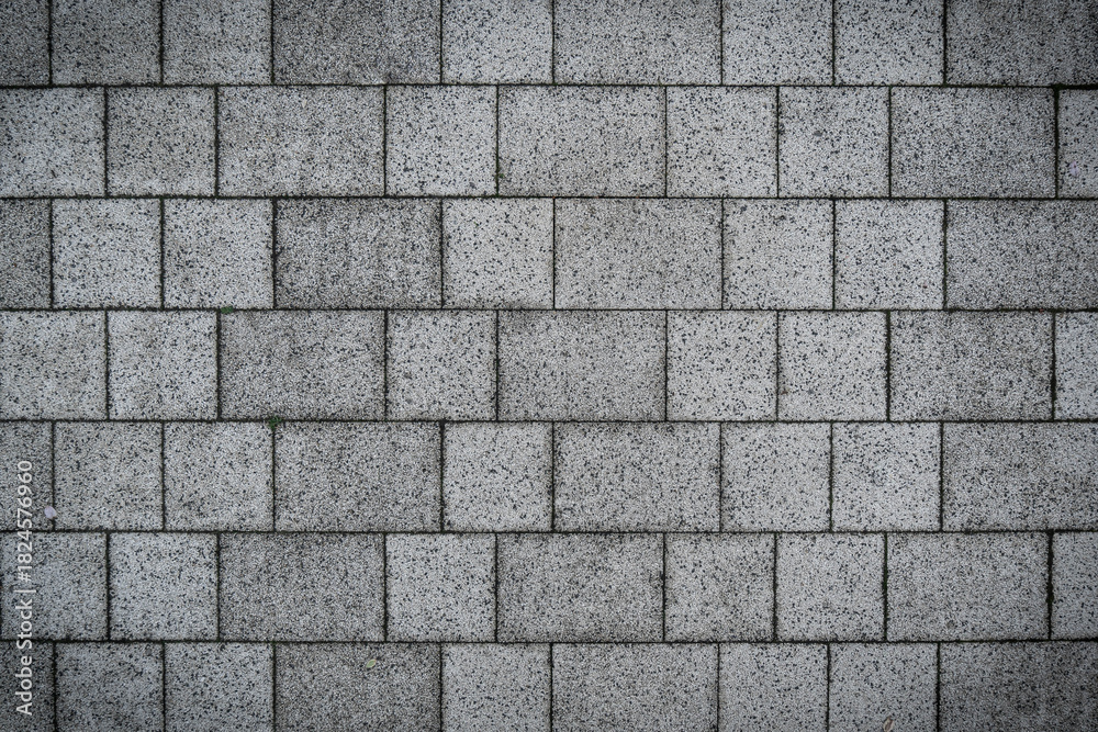 Obraz premium gray brick rocks stone paved floor texture design