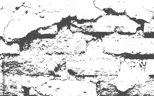 Black distressed grunge background with faded rough texture and vintage worn overlay pattern for old style design