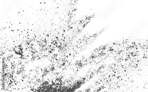 Black distressed grunge background with faded rough texture and vintage worn overlay pattern for old style design