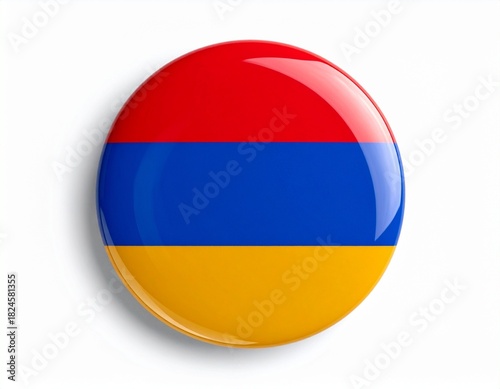 Armenia Flag Button on White Background Free Download Armenia Flag Button on White Background - GFXLoad