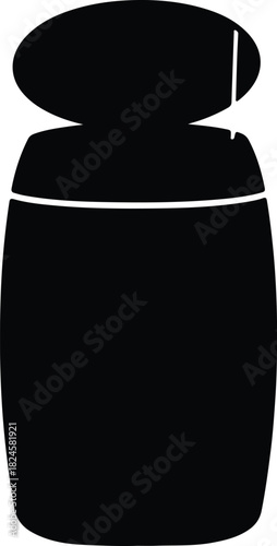 Illustration perfume bottle silhouette vector