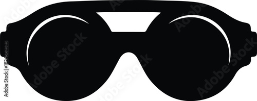 Illustration Safety goggles eye protection equipment isolated silhouette vector