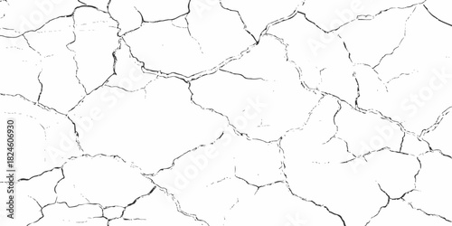 modern black and white scratch and cracks grunge texture dust and distressed wall pattern white background..
