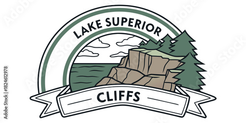 Lake Superior cliffs regional badge