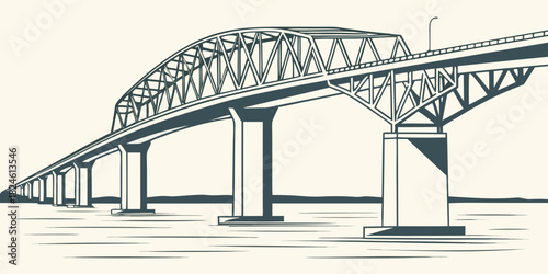 Corpus Christi bay bridge minimal
