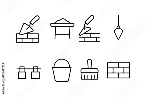Construction tools and symbols in minimalist linear design