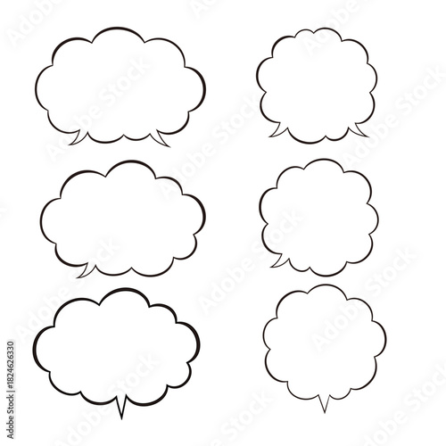 吹き出しセット