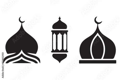 Islamic Architecture Mosque Dome Silhouettes