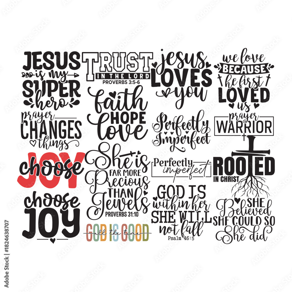 Obraz premium Christian Svg Bundle