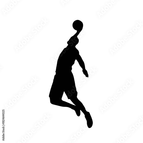 silhouette of a man jumping in the air, foot ball player jumping silhouette