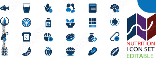 nutrition icon vector, “Nutrition fuels the body with essential nutrients, supporting health, energy, growth, and overall daily wellness naturally.”