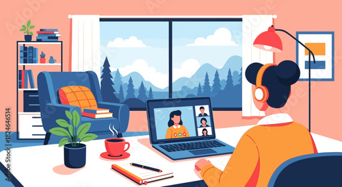 Online Meeting Virtual Communication and Collaboration for Remote Work