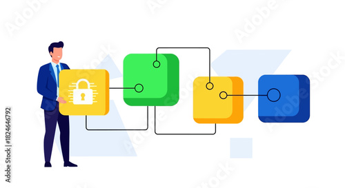 Secure Blockchain Technology Protecting Digital Assets with Encryption and Data Integrity
