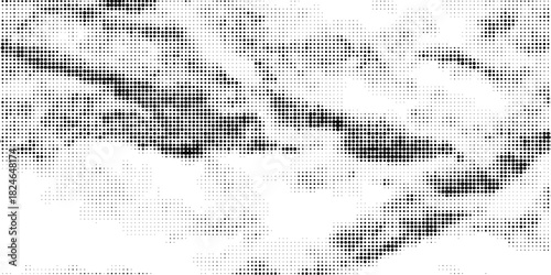 Dot stipple mountain illustration, hill sand grain dots pattern background