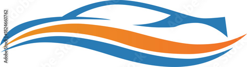 Dynamic Car Wave Logo