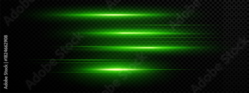 Speed line with effect png green and light. Cartoon laser glow with neon and speed. Line effect energy twirl sparkle thunderstorm flare tech car bolt shiny beam anime technology funnel thunder streak.