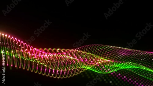abstract line neon color light design motion wave  technology texture background 
