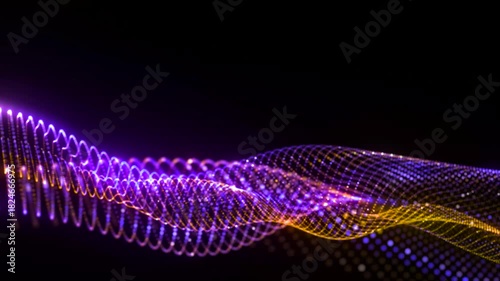abstract line neon color light design motion wave  technology texture background 
