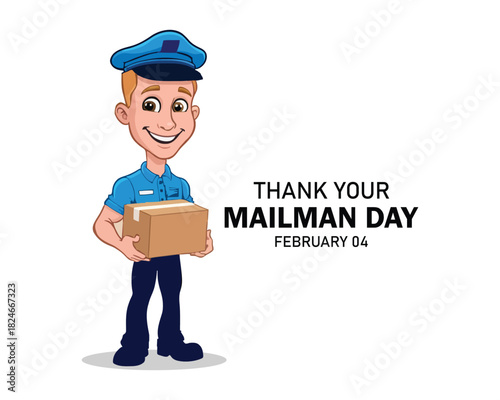 Design for National Thank a Mailman day.