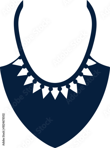 Earring vector icon jewelry ear accessory on white background