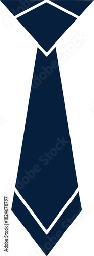 Necktie vector icon formal accessory uniform