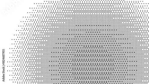 Dither gradient halftone pixel pattern set with abstract retro bitmap texture and vintage arcade dot grid for digital background design