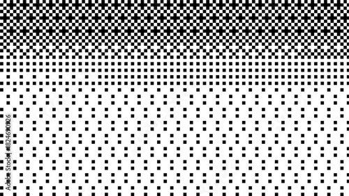 Dither gradient halftone pixel pattern set with abstract retro bitmap texture and vintage arcade dot grid for digital background design
