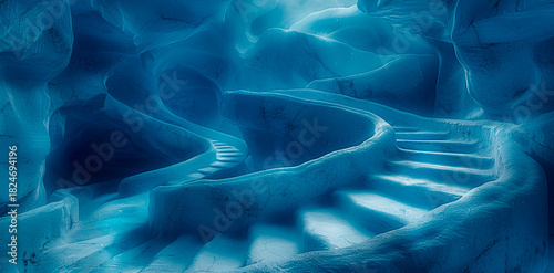 An image of a decorative staircase,Generated AI