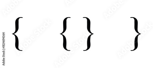 angle brackets in diverse styles vector illustration on transparent background perfect for design and programming projects