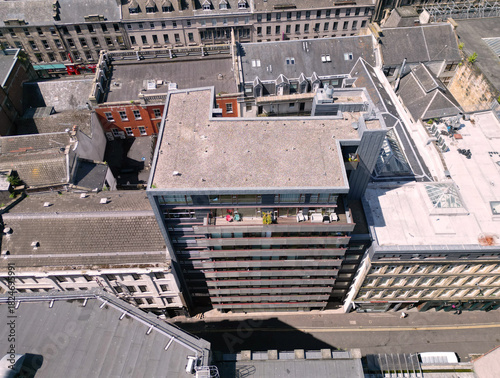 Birds eye view of Glasgow city centre